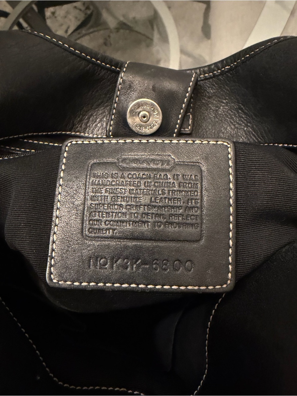 Coach Black Signature Hobo Shoulder Bag y2k soho - Gem